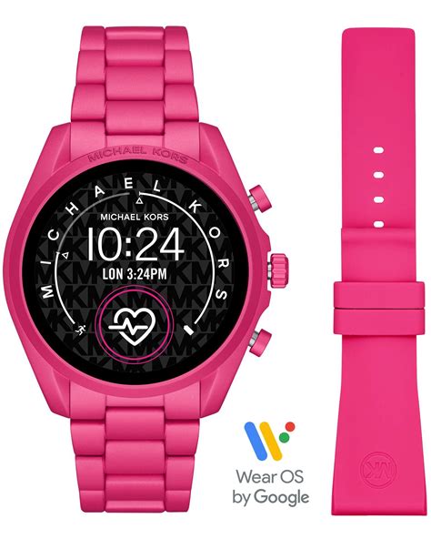 michael kors pink smart watch|Michael Kors smart watch men's.